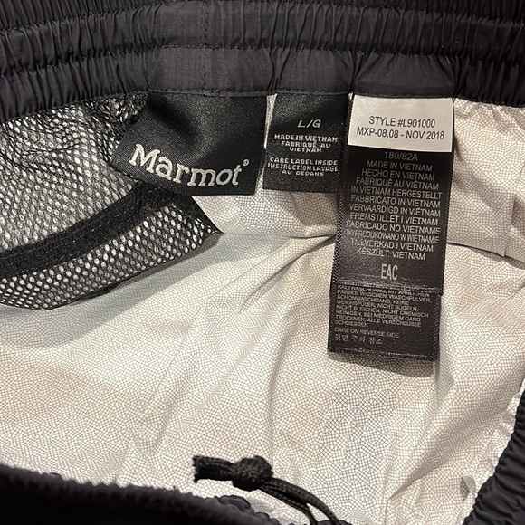NWT Marmot Ezor Wind Rain Pants in Black - Picture 2 of 3